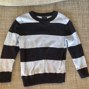 Blue Striped Toddler Boy Sweater
